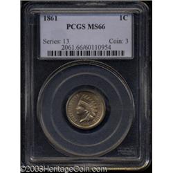 1861 1C MS66 PCGS.