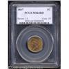 Image 1 : 1867 1C MS64 Red PCGS.