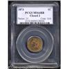 Image 1 : 1873 1C Closed 3 MS64 Red and Brown PCGS.