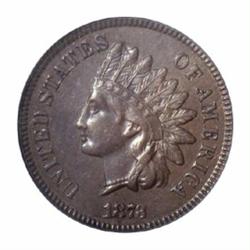 1873 1C Doubled LIBERTY AU55 PCGS.