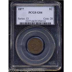 1877 1C Good 4 PCGS.