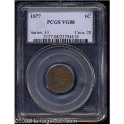 1877 1C VG8 PCGS.