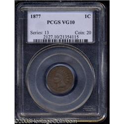 1877 1C VG10 PCGS.