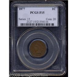 1877 1C Fine 15 PCGS.