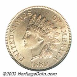 1880 1C MS66 Red ICG.