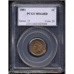 1881 1C MS64 Red PCGS.
