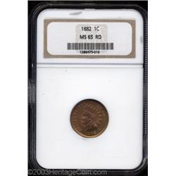 1882 1C MS65 Red NGC.