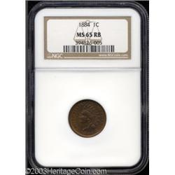 1884 1C MS65 Red and Brown NGC.
