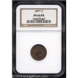 1887 1C MS66 Red and Brown NGC.