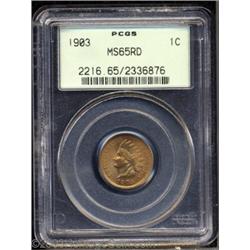 1903 1C MS65 Red PCGS.