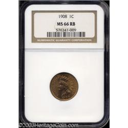 1908 1C MS66 Red and Brown NGC.