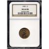 Image 1 : 1908 1C MS66 Red and Brown NGC.