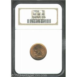 1908 1C MS66 Red NGC.