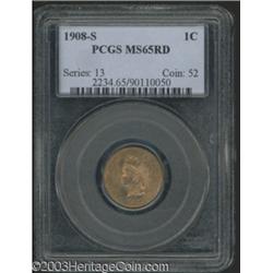 1908-S 1C MS65 Red PCGS.