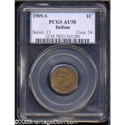 1909-S 1C AU58 PCGS.