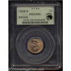 1909-S 1C MS64 Red PCGS. Eagle Eye Photo Seal.