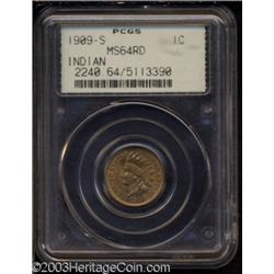 1909-S 1C MS64 Red PCGS.