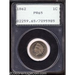 1862 1C PR65 PCGS.