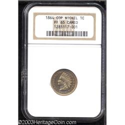1864 1C Copper Nickel PR65 Cameo NGC.