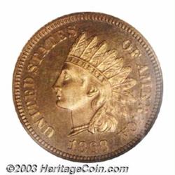 1868 1C PR66 Red and Brown Cameo NGC.