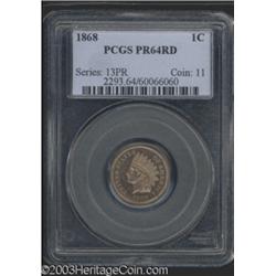 1868 1C PR64 Red PCGS.