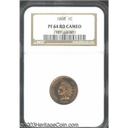 1868 1C PR64 Red Cameo NGC.