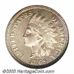 1869 1C PR65 Red Cameo NGC.