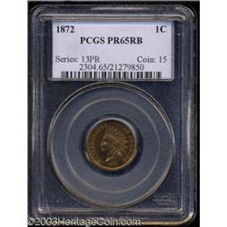 1872 1C PR65 Red and Brown PCGS.