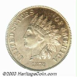 1872 1C PR65 Red PCGS.