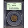 Image 1 : 1874 1C PR65 Red and Brown PCGS.