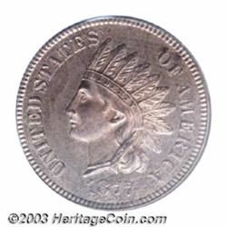 1877 1C PR64 Red and Brown PCGS.