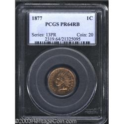 1877 1C PR64 Red and Brown PCGS.