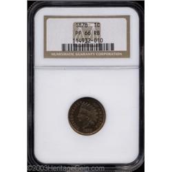 1878 1C PR66 Red and Brown NGC.
