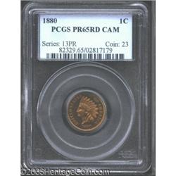 1880 1C PR65 Cameo PCGS.