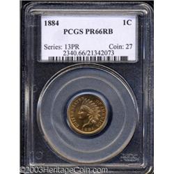 1884 1C PR66 Red and Brown PCGS.