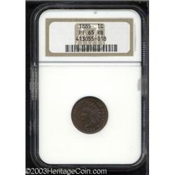 1885 1C PR65 Red and Brown NGC.