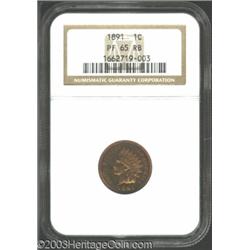 1891 1C PR65 Red and Brown NGC.