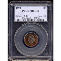 1892 1C PR64 Red PCGS.
