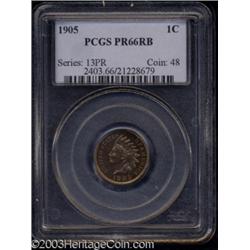 1905 1C PR66 Red and Brown PCGS.