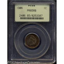 1906 1C PR65 Red and Brown PCGS.