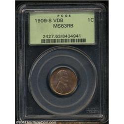 1909-S VDB 1C MS63 Red and Brown PCGS.
