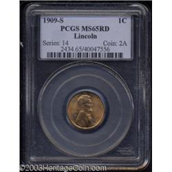 1909-S 1C MS65 Red PCGS.