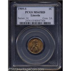 1909-S 1C MS65 Red PCGS.