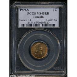 1909-S 1C MS65 Red PCGS.