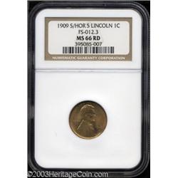1909-S 1C S Over Horizontal S MS66 Red NGC.