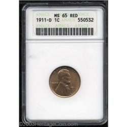 1911-D 1C MS65 Red ANACS.