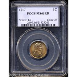 1917 1C MS66 Red PCGS.
