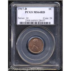 1917-D 1C MS64 Red PCGS.