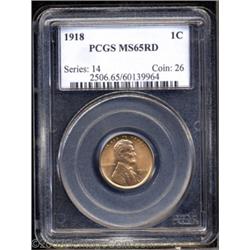 1918 1C MS65 Red PCGS.