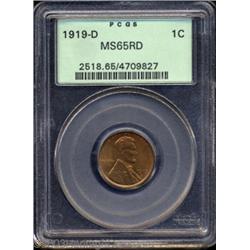 1919-D 1C MS65 Red PCGS.